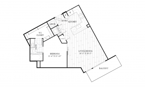 Creativity Unites in Perfect Harmony - P1R luxury studio floor plan