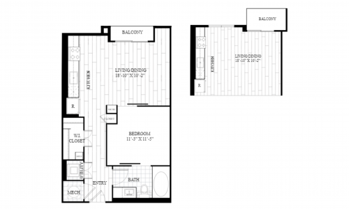 Brady's P10 Studio Apartment - P10 luxury studio floor plan